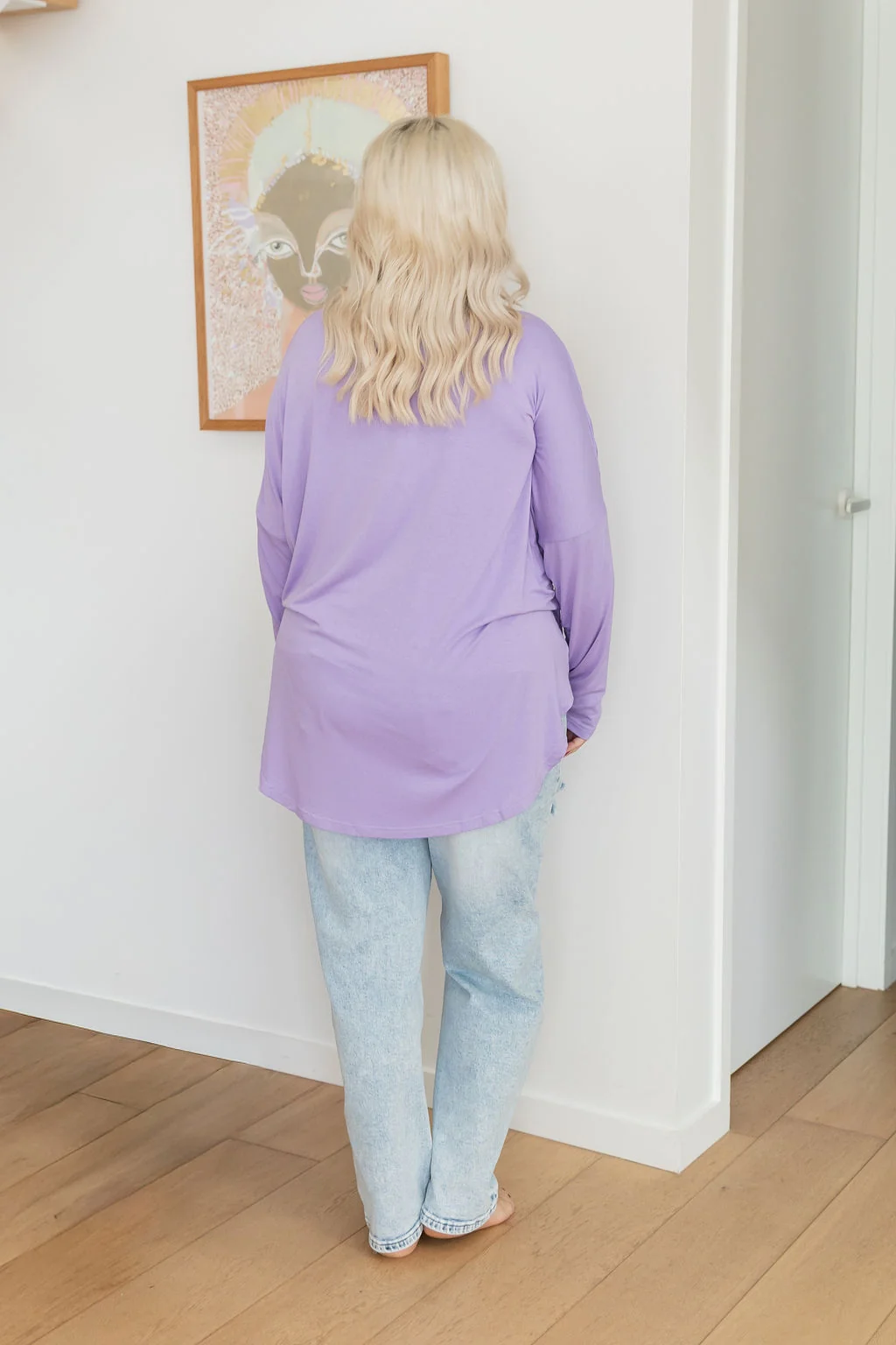 Jasper Jersey Top in Lilac