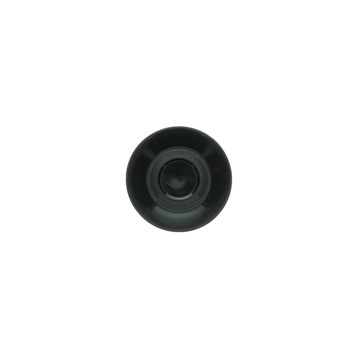 Bonbistro - Schotel 15,5cm voor kop 16cl en kop 20,5cl zwart Barista - Set van 6