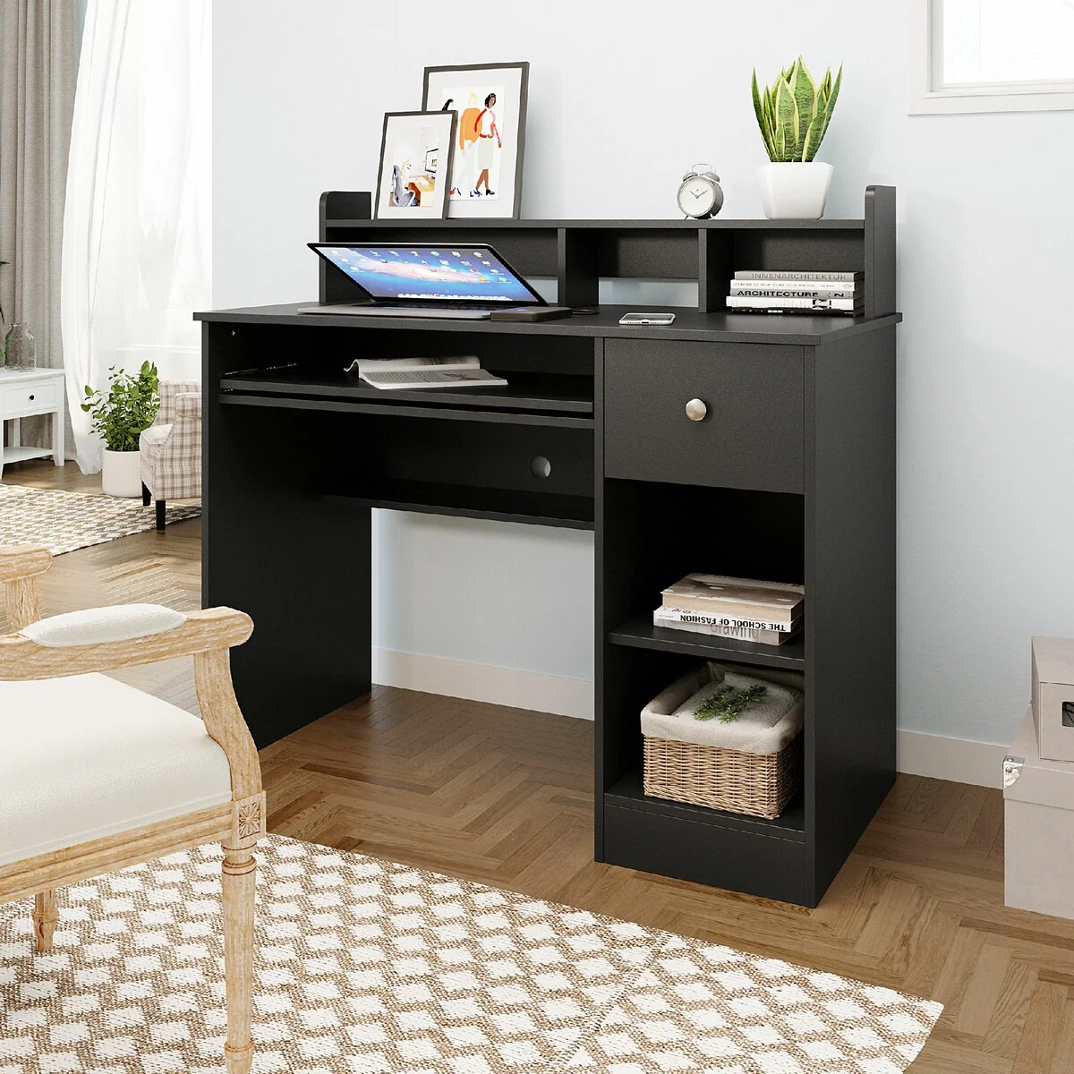 VredHom Writing Computer Desk with Storage