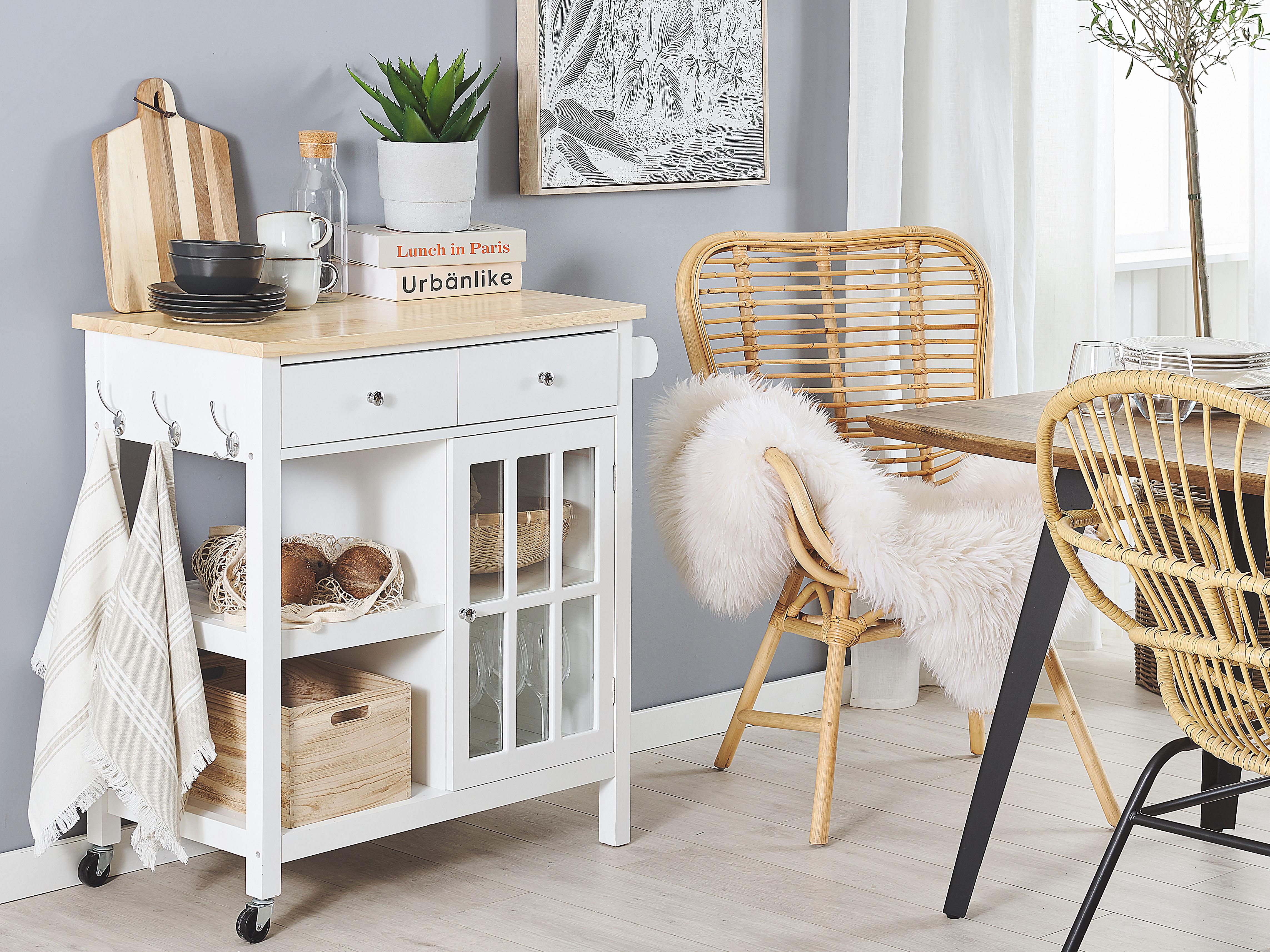 Kitchen Trolley GENOA White