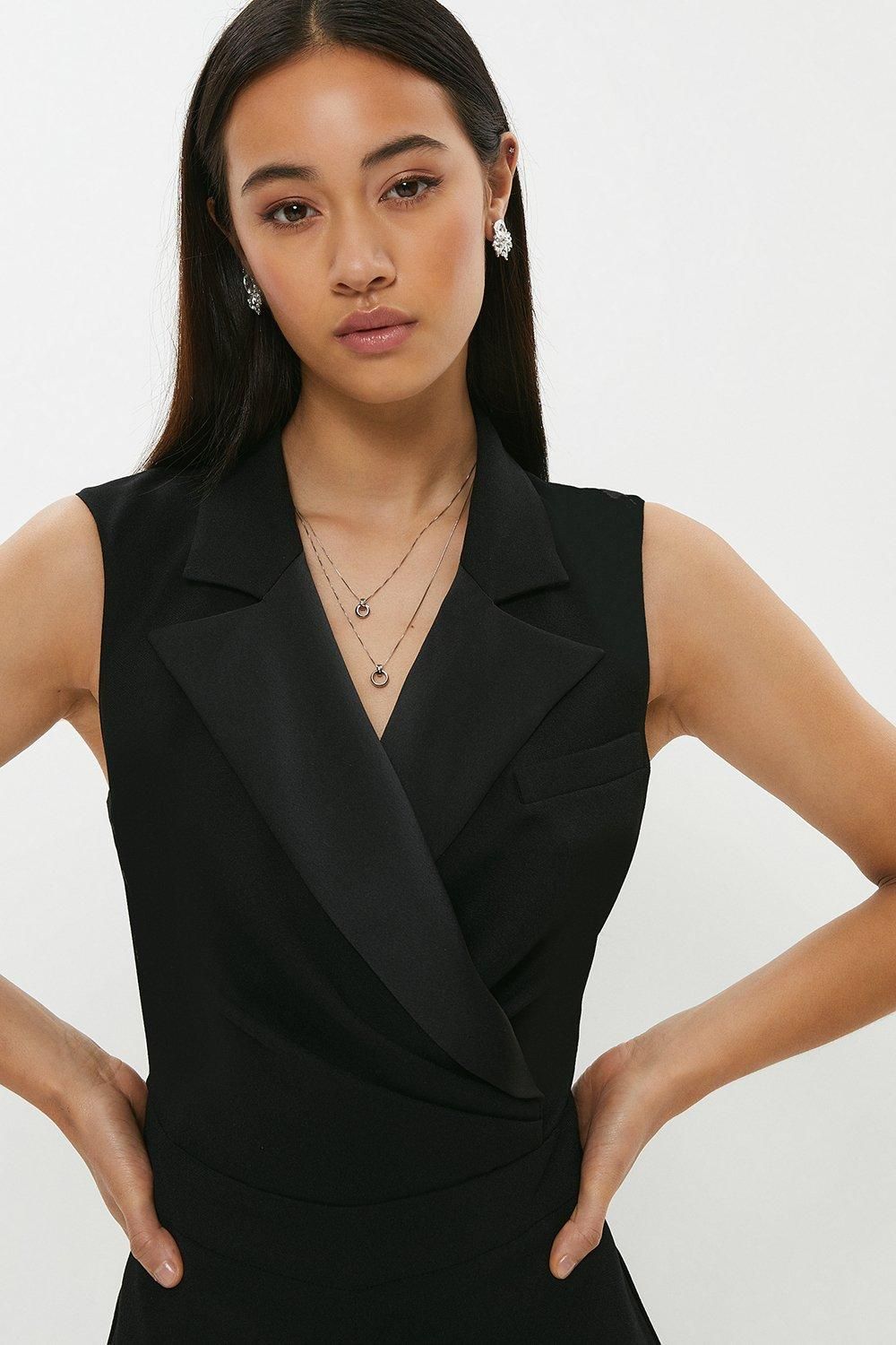 Coast Premium Wide Leg Ruche Wrap Front Jumpsuit