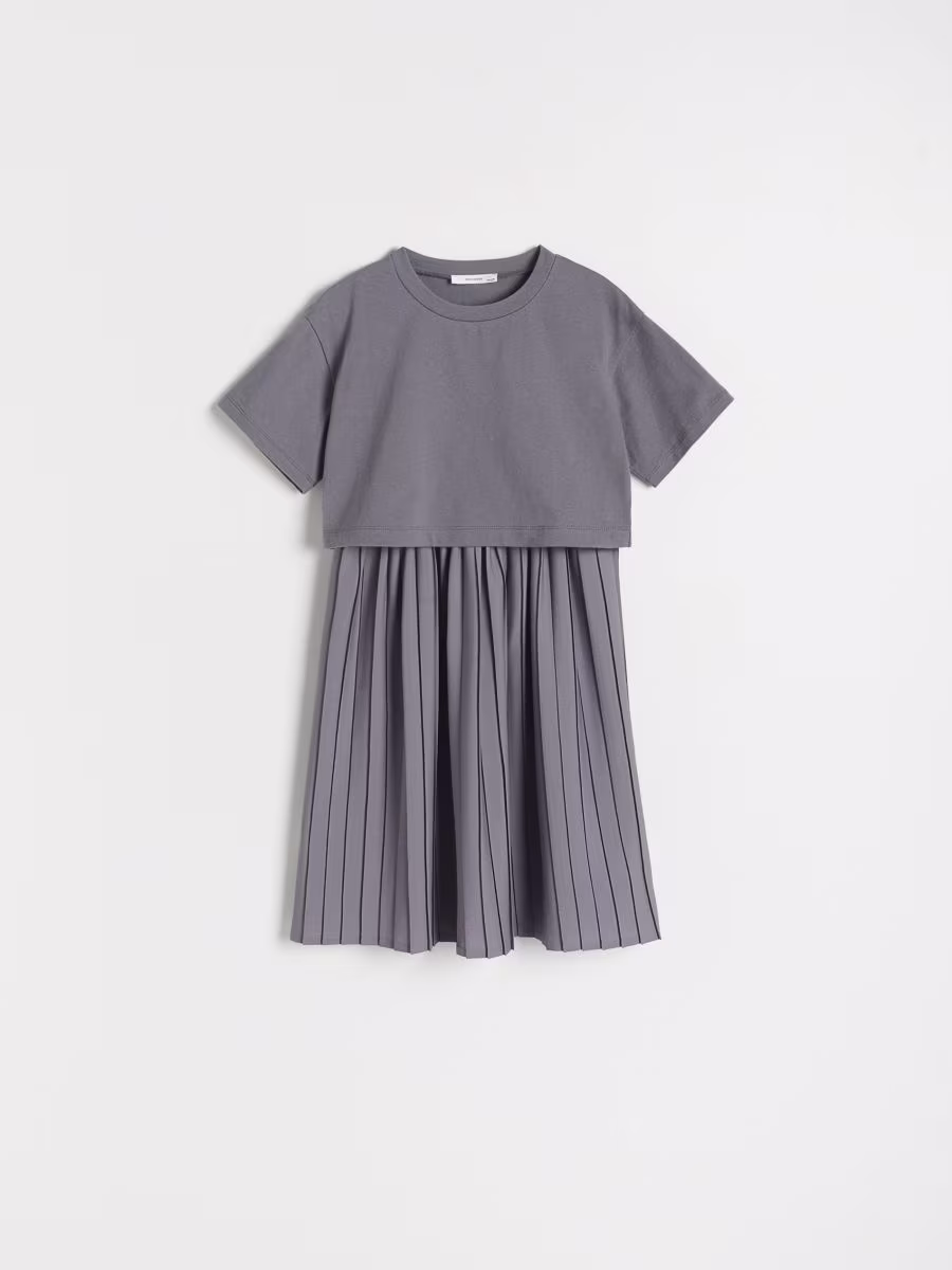 Dress With Pleated Skirt