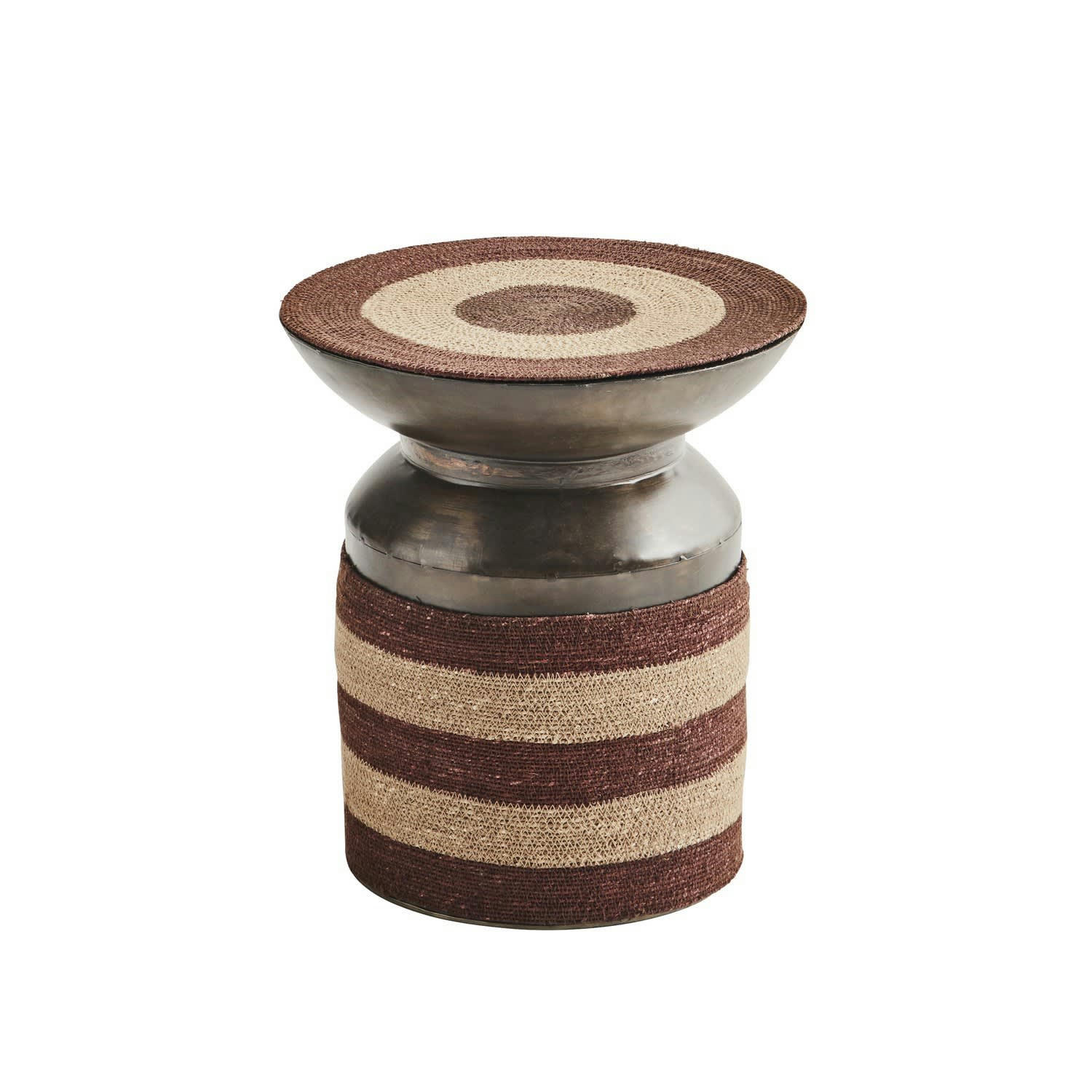 - Tabouret Métal Brun 40X40