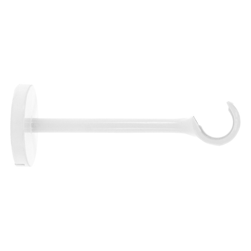 Support de tringle ouvert en métal Horizon Easy Fix blanc brillant Ø 20 mm x 12 cm 2 pièces MOBOIS