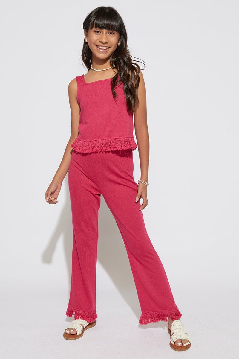 Hello Franki Crochet Fringe Pants for girls