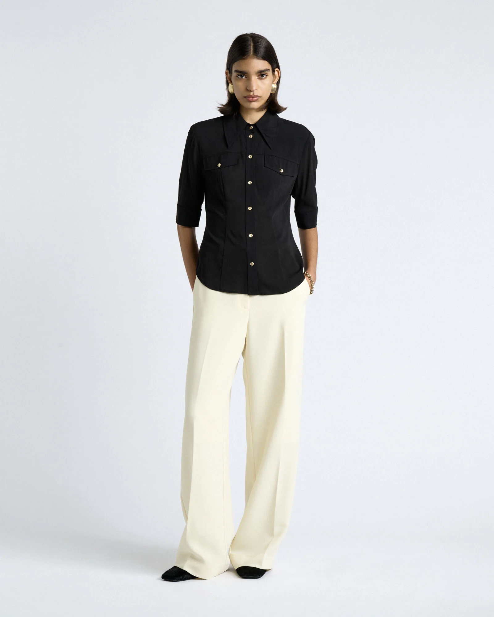 Short Sleeve Fitted Shirt
