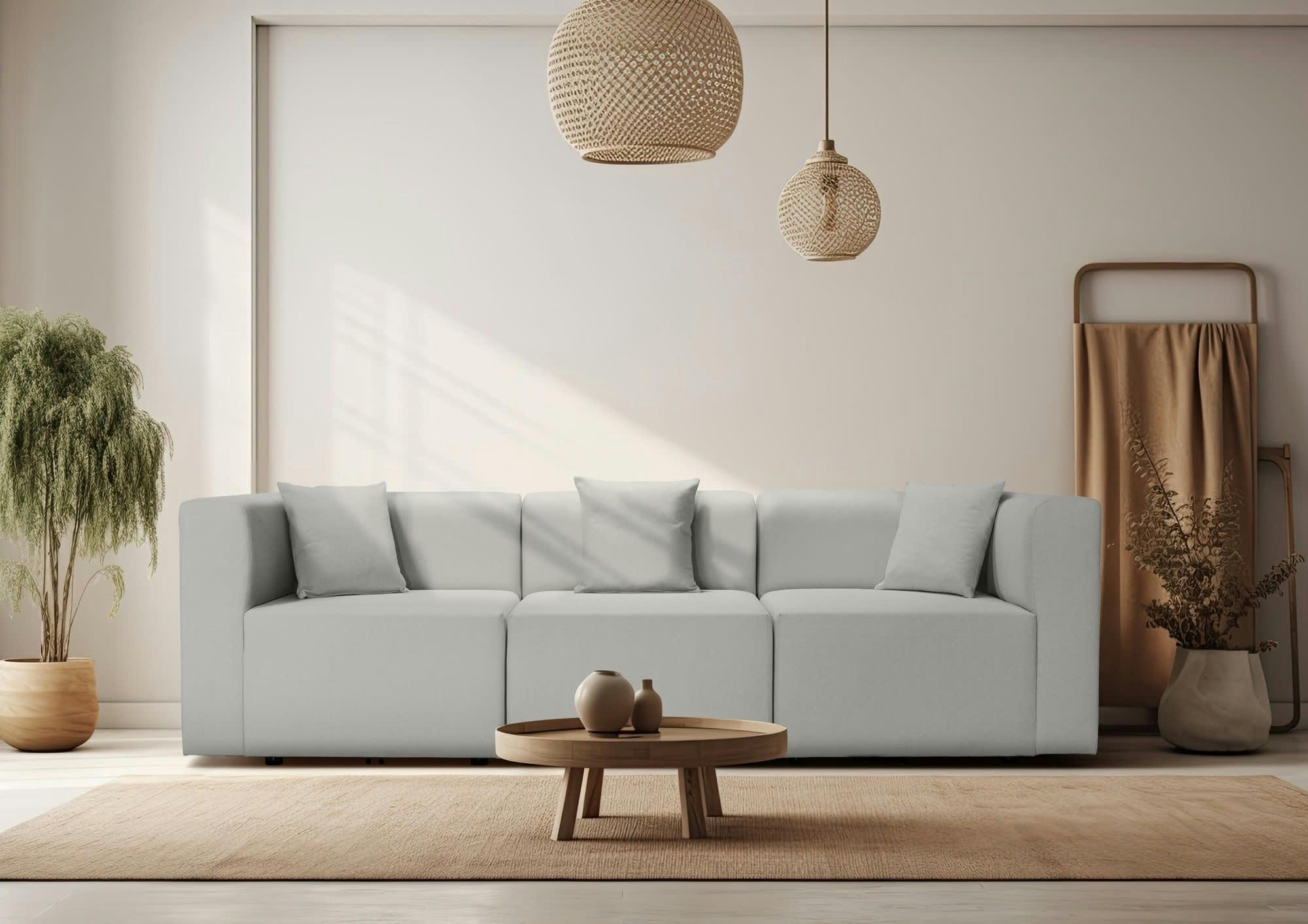 CENTAURI - Canapé modulable 3 places  en tissu