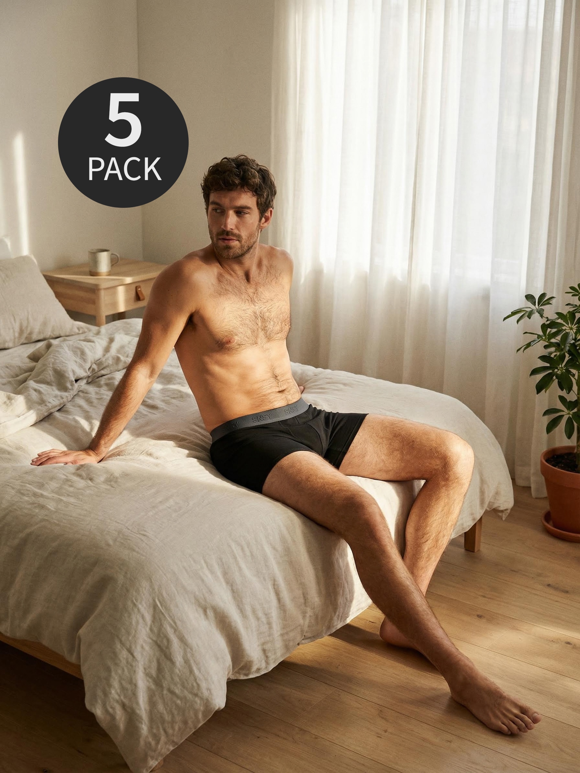 Bawełniane bokserki Long 5 pack