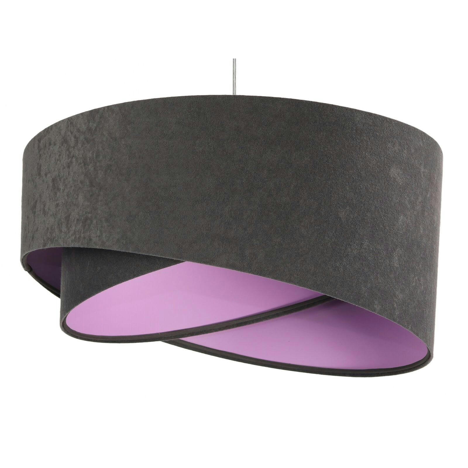 ASYMETRIC - Suspension Tissu Gris 50x50x105 cm