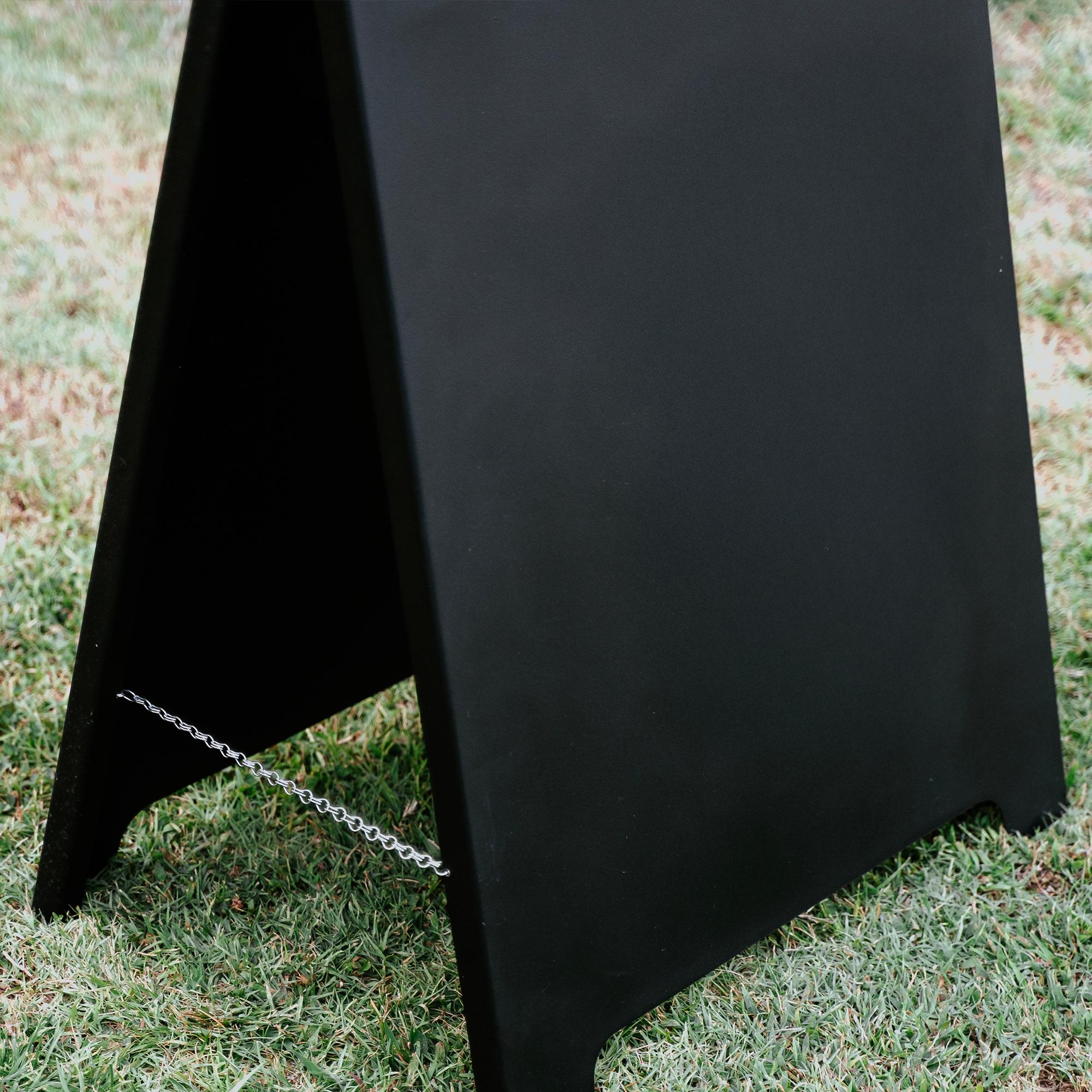 Hayes | Modern Metal A-Frame Sidewalk Sign, Restaurant, Wedding Display, Signboard, Metal Sandwich Board