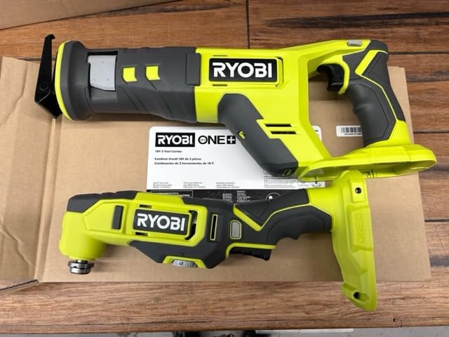 Ryobi One+ 18V Cordless 2-Tool Combo Kit w/Multi-Tool & Reciprocating Saw (Tools Only)