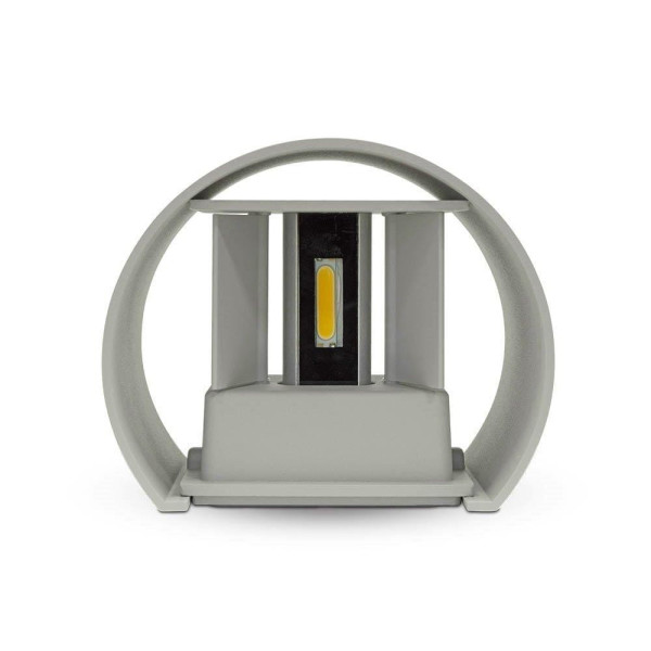 Kinkiet zewnętrzny 756 4000K szary LED 1x6W 660lm IP65 V-TAC