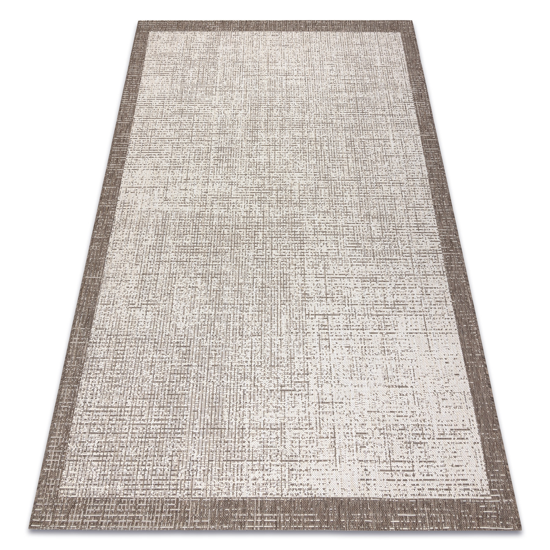 DYWAN SZNURKOWY SIZAL FLOORLUX 20401 Ramka szampański / taupe 120x170 cm
