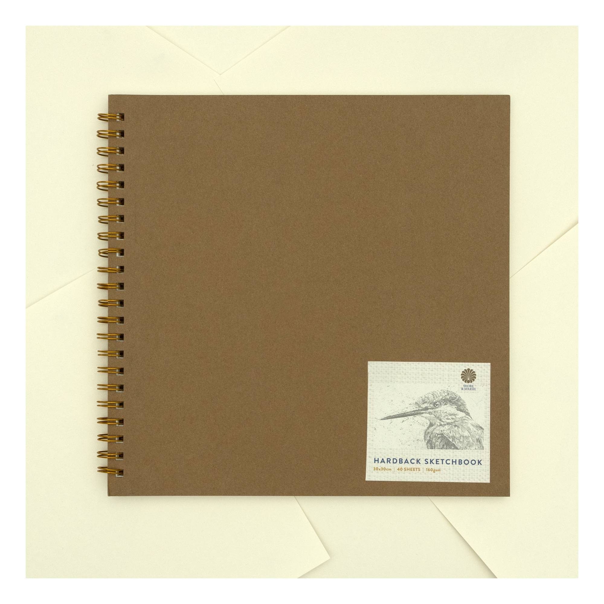 Shore & Marsh Square Hardback Sketchbook 30cm x 30cm 40 Sheets