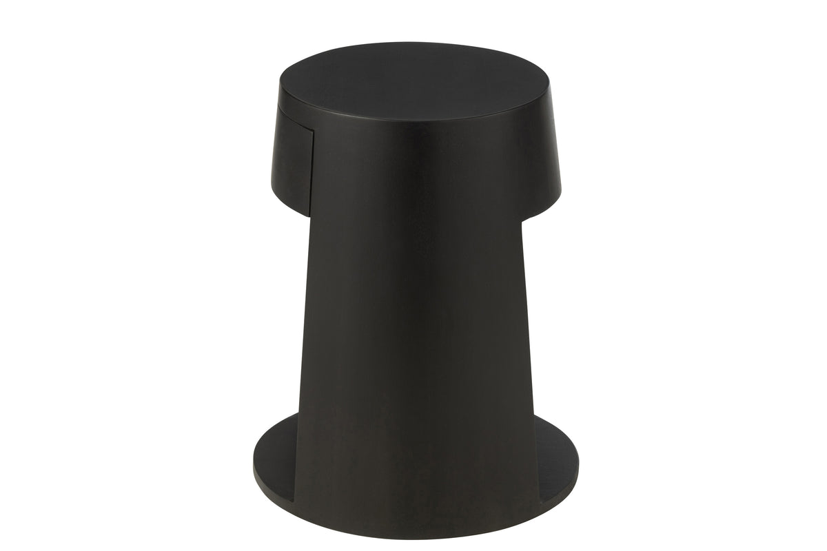 J-Line bijzettafel Drawn - hout/mdf - zwart