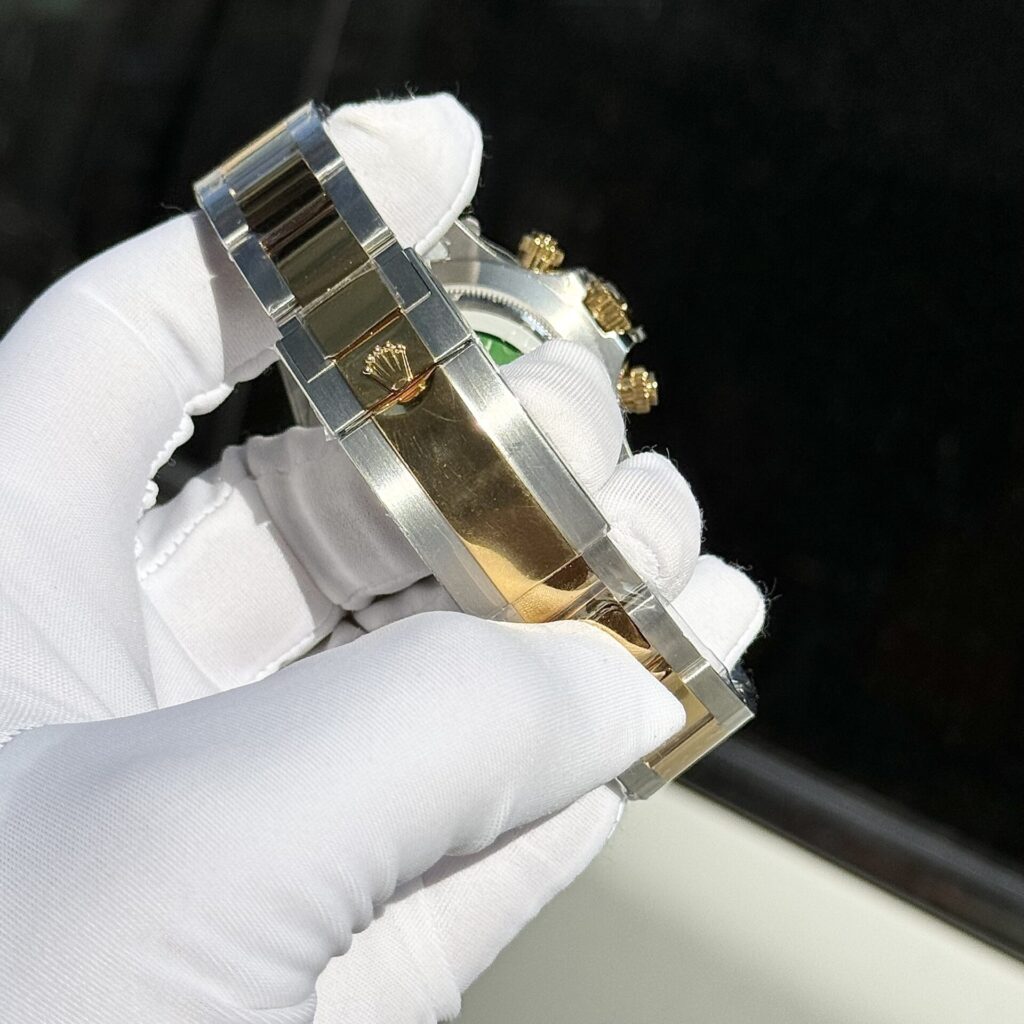 Rolex Daytona SS/YG Plated Dark MOP Dial With Diamonds 40mm Oyster Super Clone
