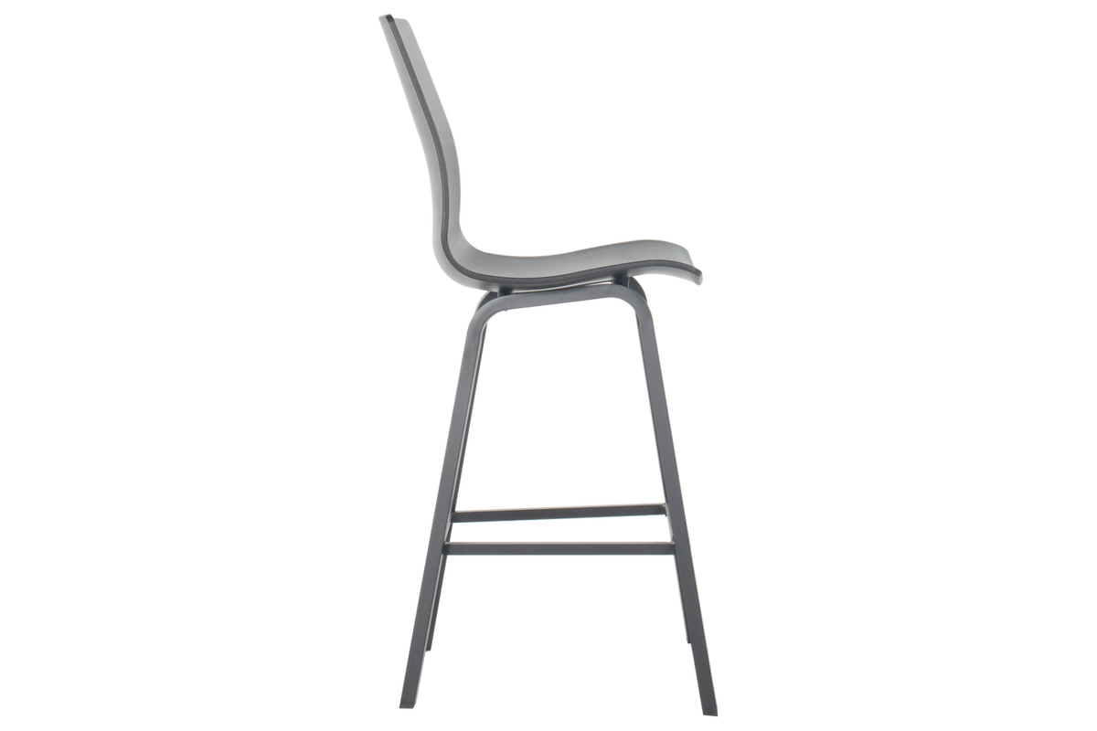 Hartman Barstoel Sophie Wave - Antraciet Kunststof - Set Van 2