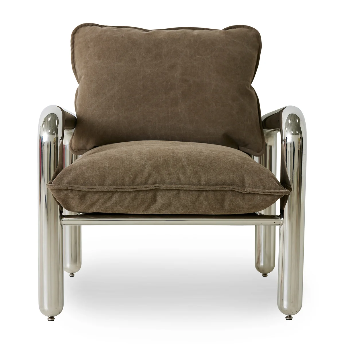 HKliving - Chrom- Loungesessel