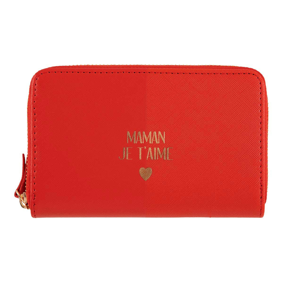 - Portefeuille Femme - Maman Je T'aime - Rouge
