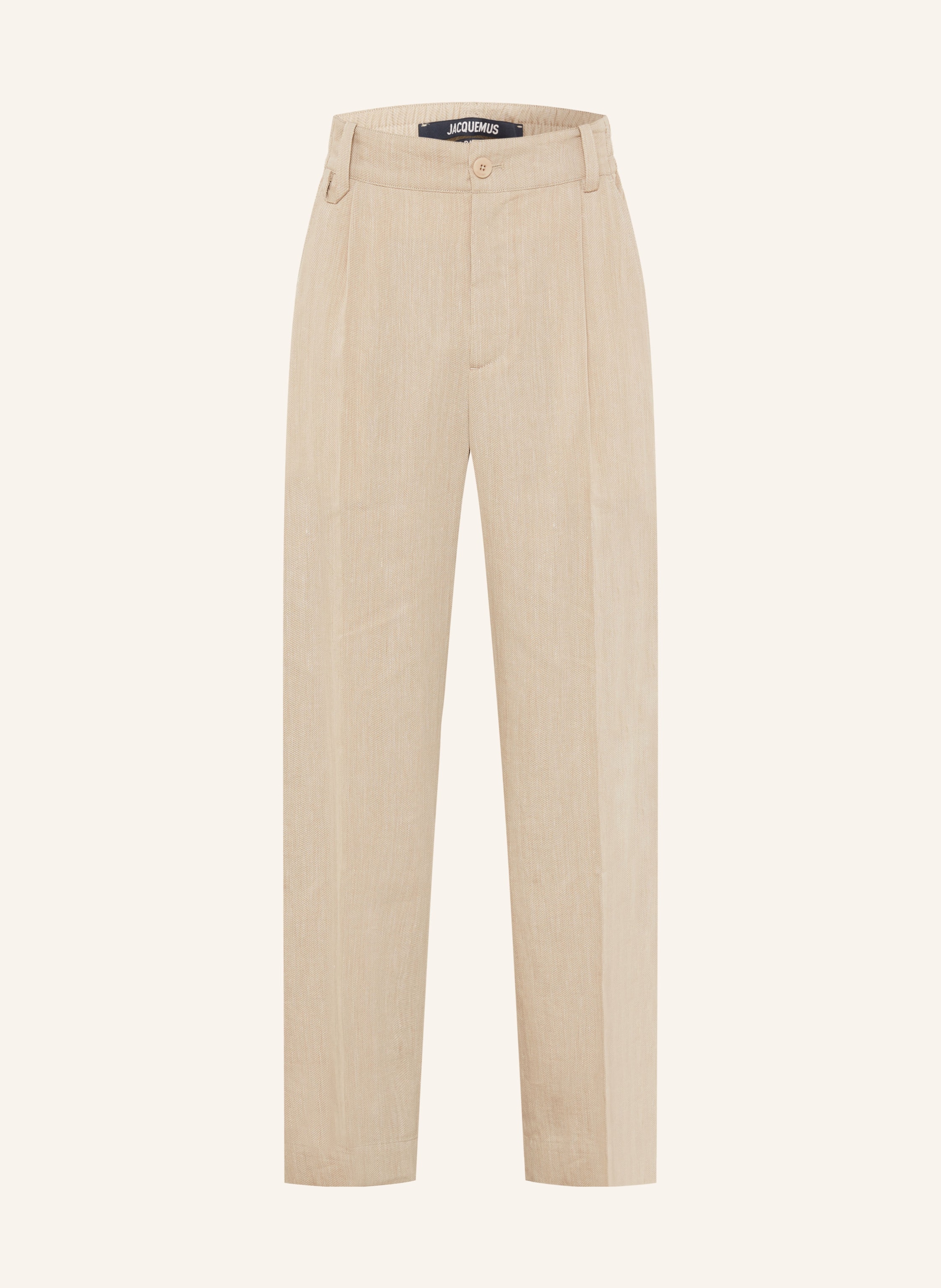 JACQUEMUS Hose LE PANTALON CROISIERE Regular Fit mit Leinen