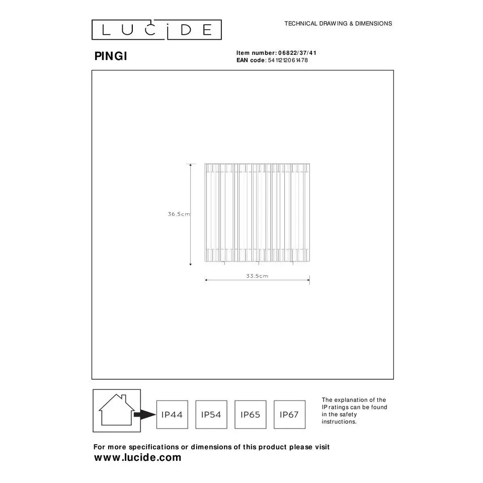 Lucide PINGI Tafellamp - Taupe
