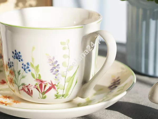 Filiżanka jumbo ze spodkiem 0,45 L Altom Design - Przebudzenie Natury 07.PN.1305