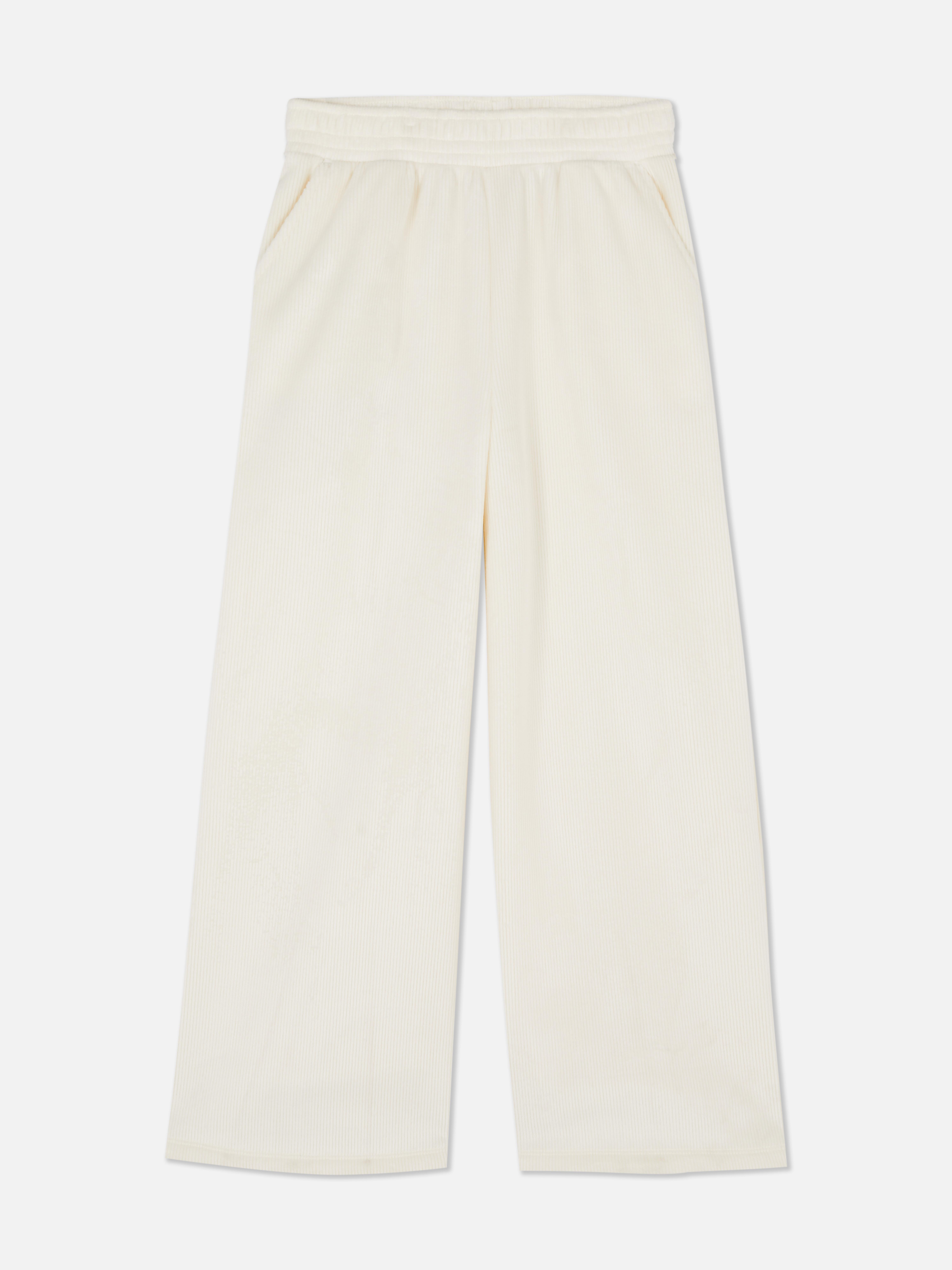 7-15yrs | Ribbed Wide Leg Cozy Sweatpants