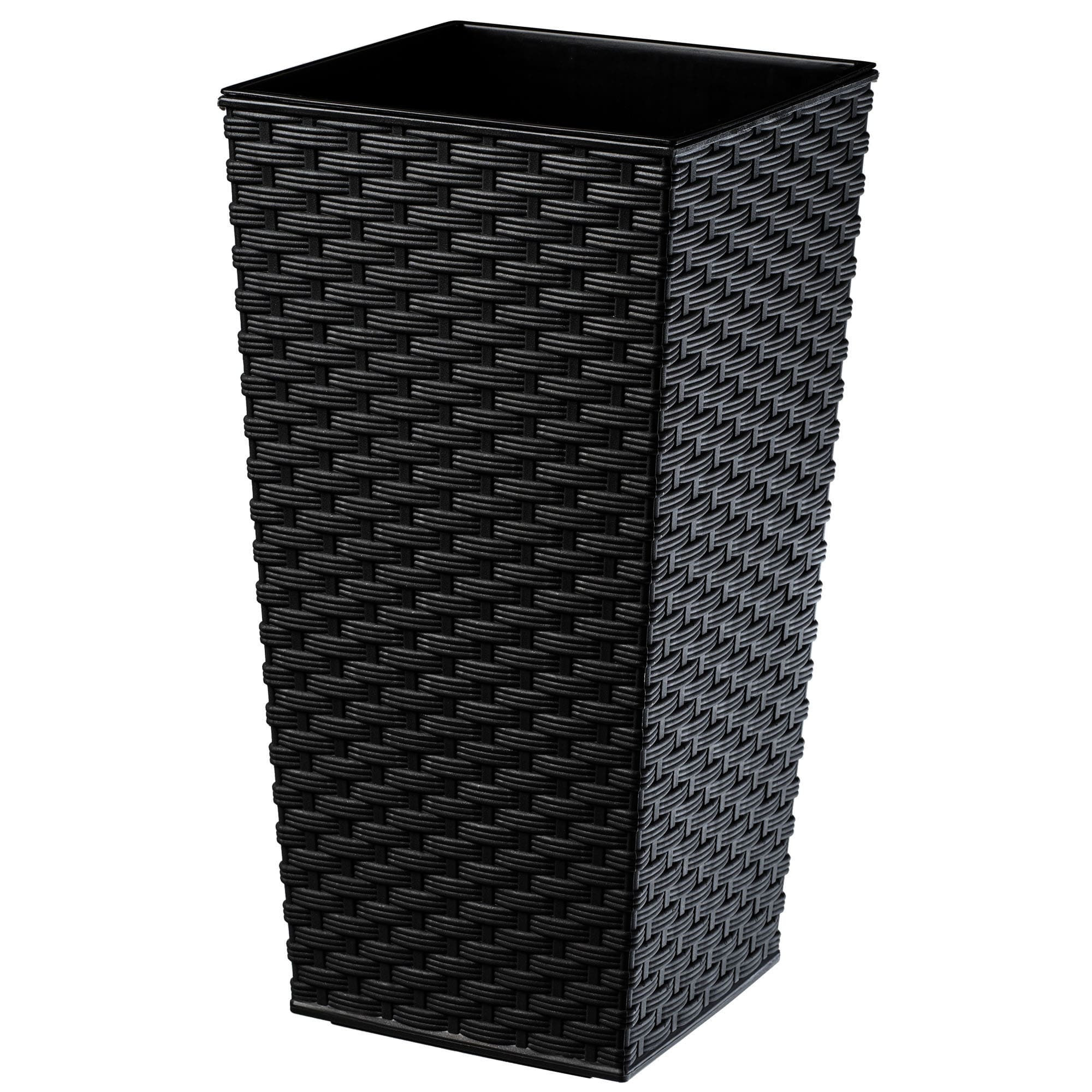Kadax Donica Doniczka Wkład 24x47cm Wysoka Czarna