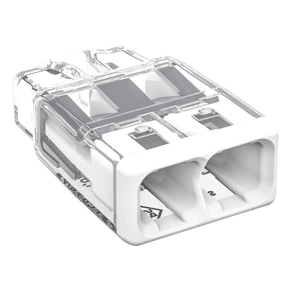 KOBLINGSKLEMME WAGO 2773 2-P 0,75–4MM² HVIT 10STK