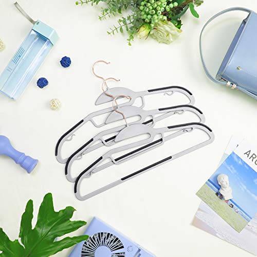 30 Cintres plastique gris