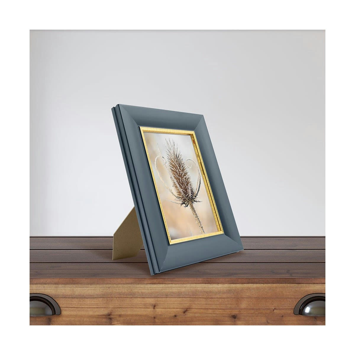 HADES - Cadre photo bleu doré 10x15 cm résine recyclée