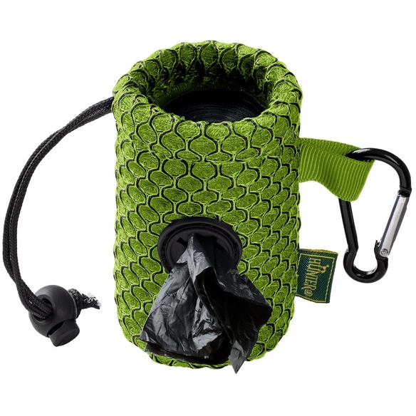 Kotbeutel, für Hunde, Polyester/Kunststoff/Metall, limettengrün