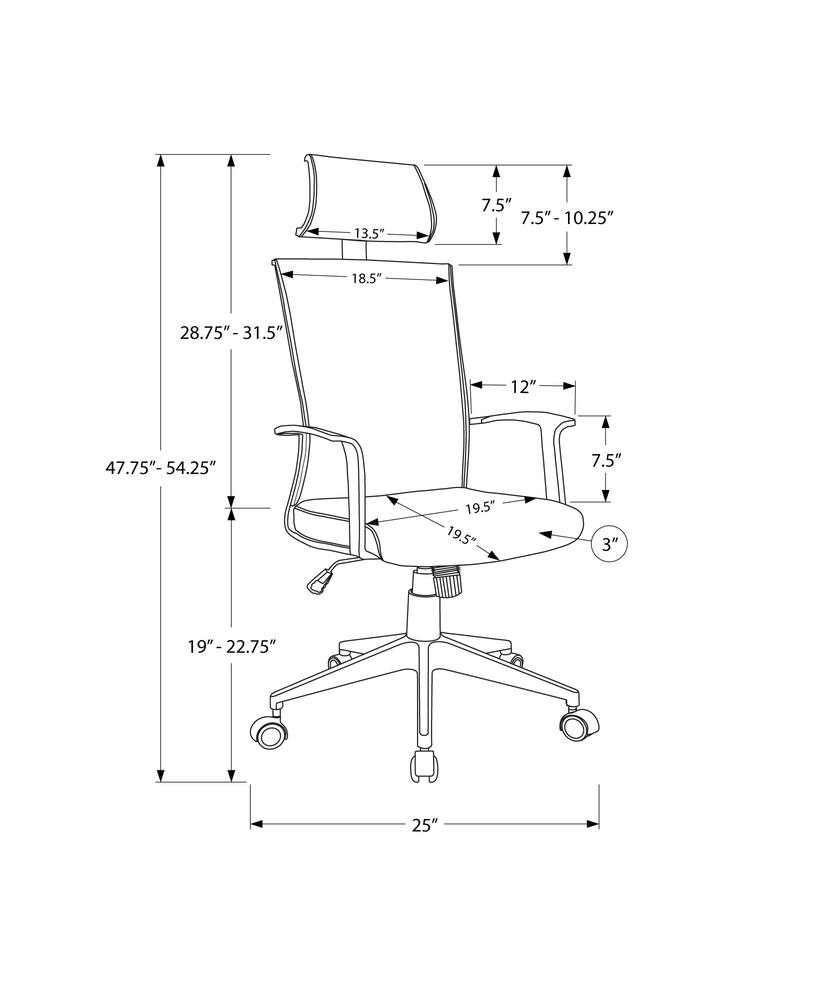 Monarch Specialities High Back Office Chair