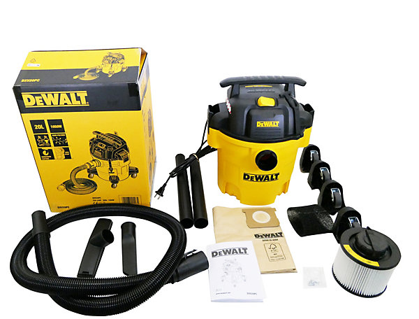 Aspirateur eau et poussières filaire DeWalt 1050W 20L
