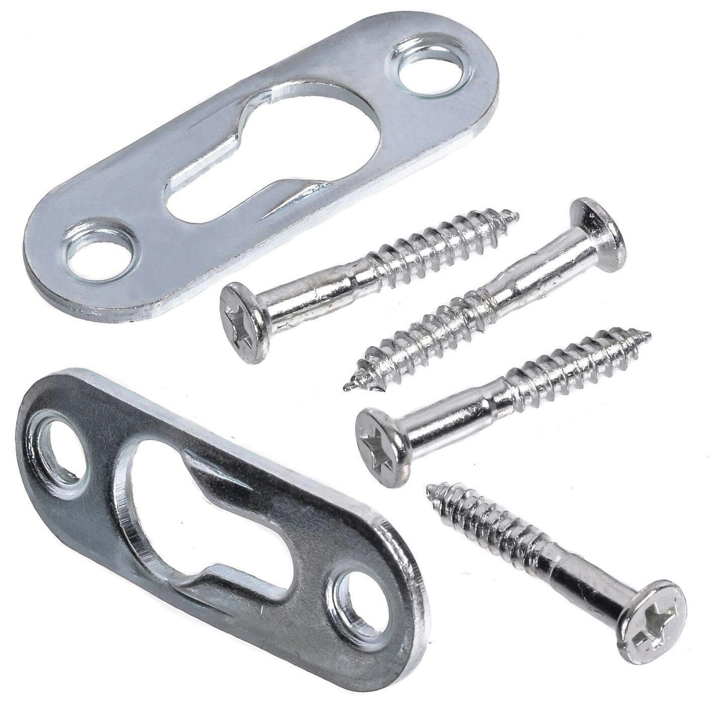 OOK Keyhole Hanger, For Picture and Painting Frames, Durable Steel, 2-pk