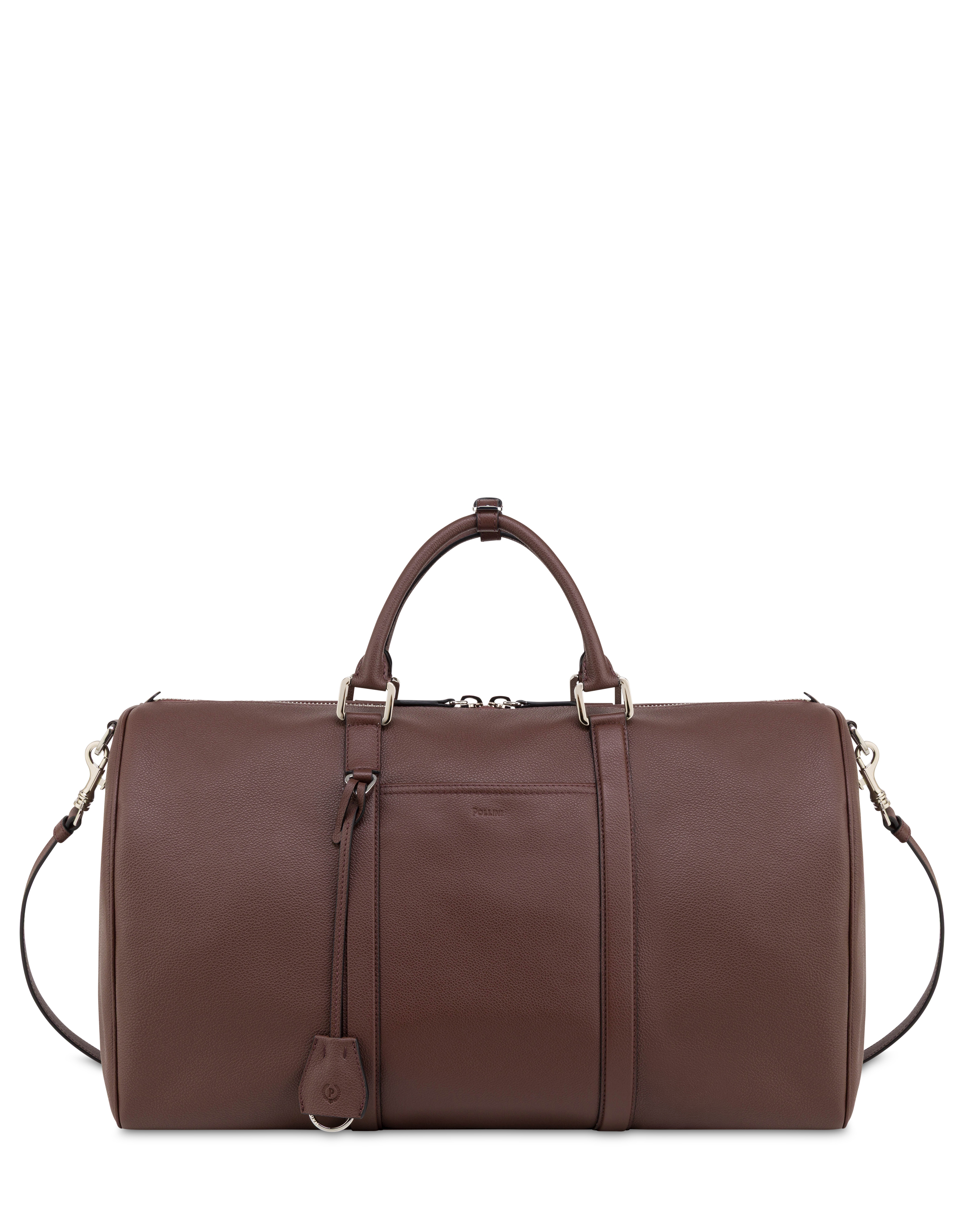 Borsa Da Viaggio In Vitello Marrone