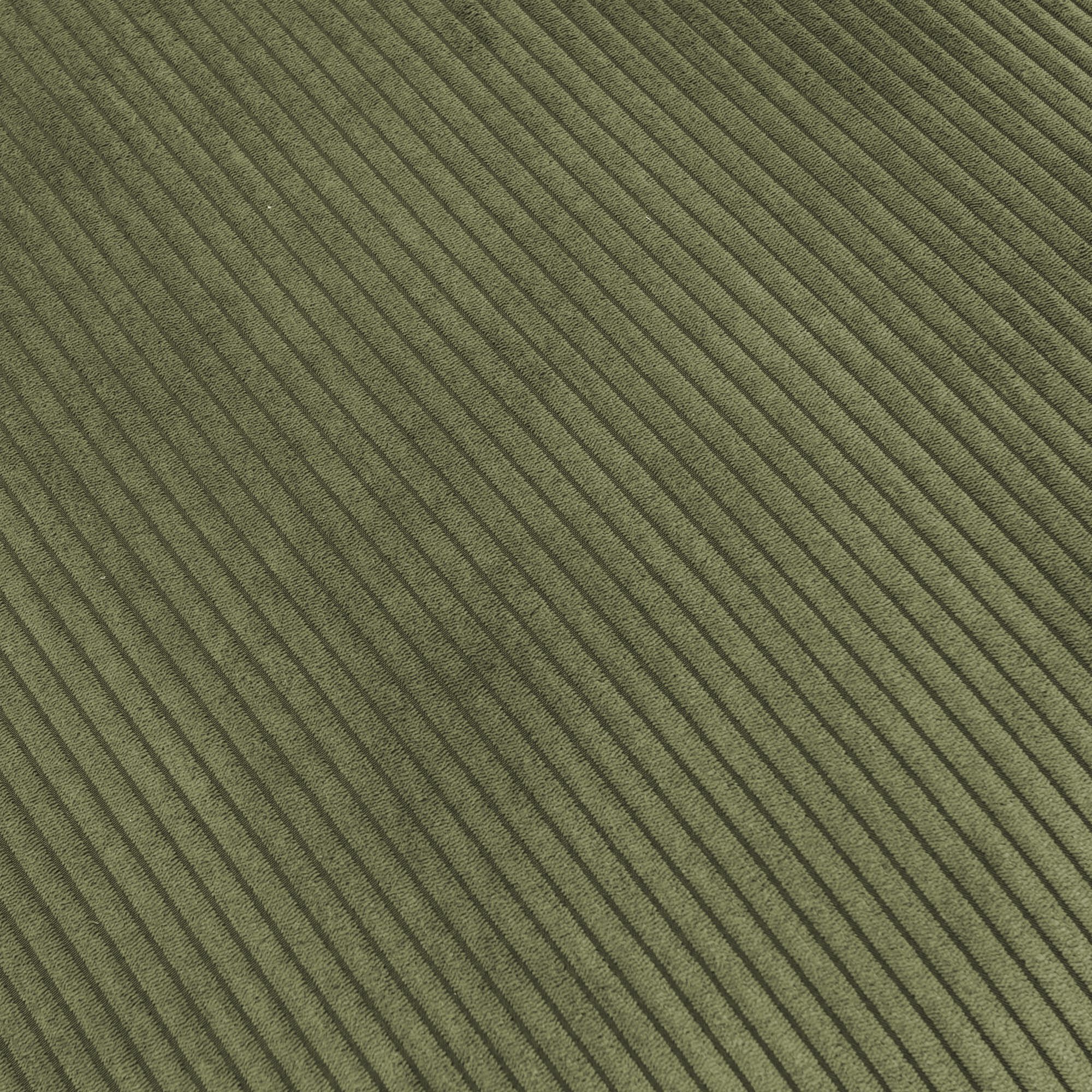 LUDI - Canapé convertible à angle réversible en velours côtelé - vert cèdre