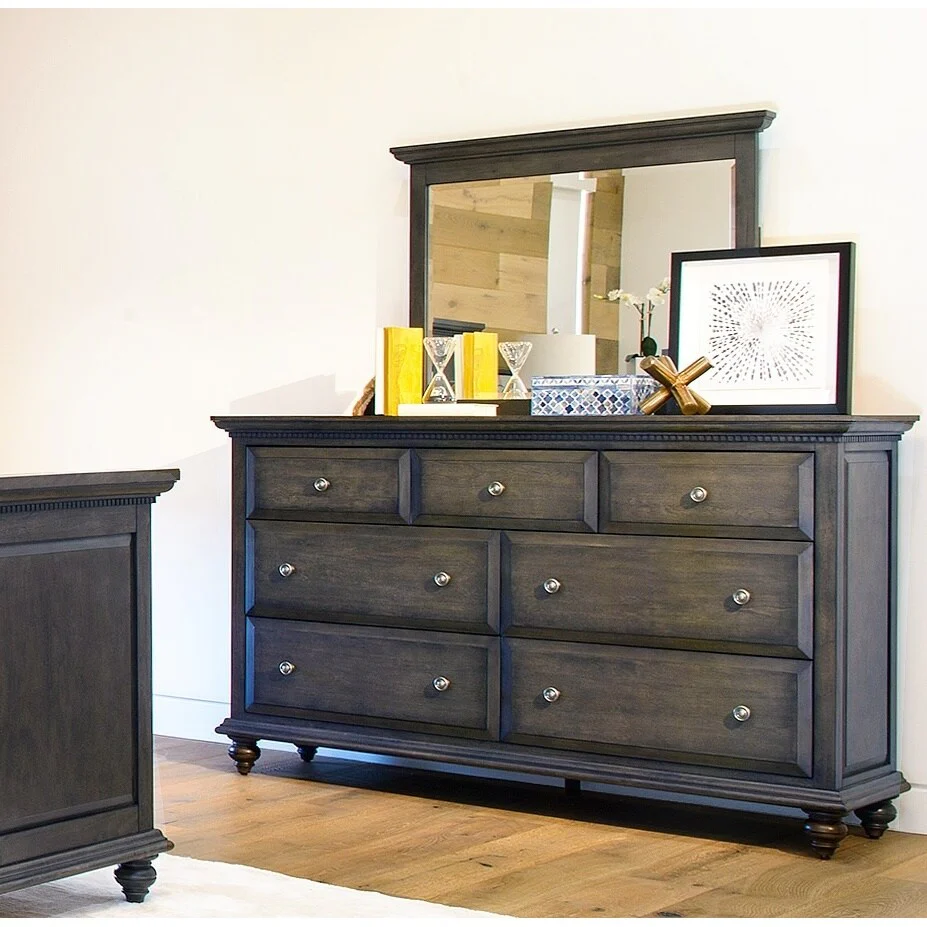 Abbyson Marseilles City Grey 6-piece Bedroom Set