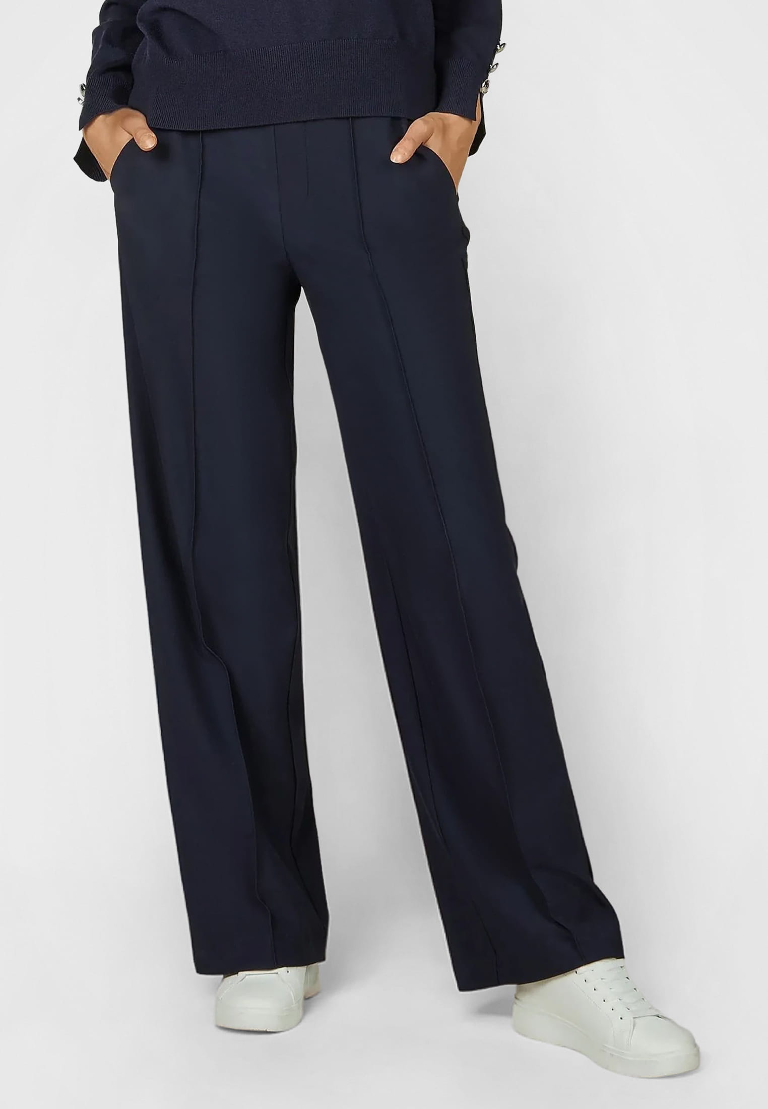 Wide Leg Hose mit Gummibund