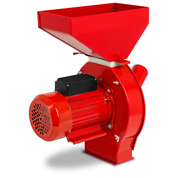 EBERTH Moulin à céréales électrique avec moteur puissant de 1100W, débit de 240 kg/h, Lame tranchante en acier inox et 4 tamis