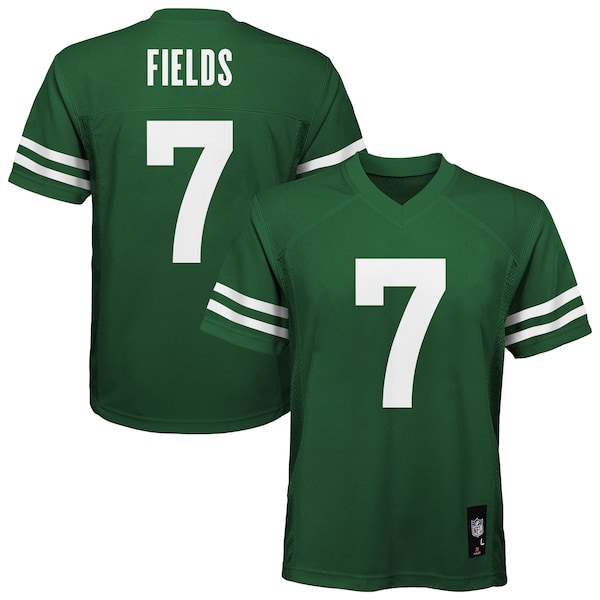 Justin Fields New York Jets Nike Youth Replica Player Jersey - Legacy Green
