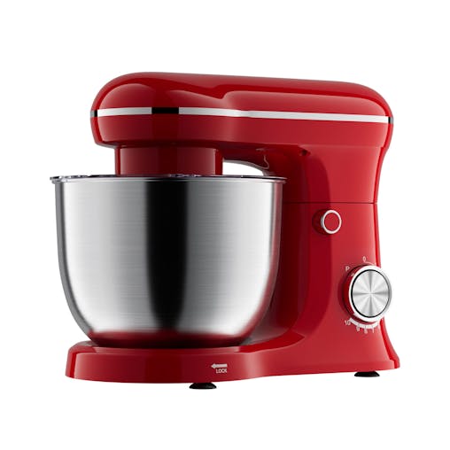 400W Mix Master 5L Kitchen Stand (Red) w/ Bowl/ Whisk/ Beater