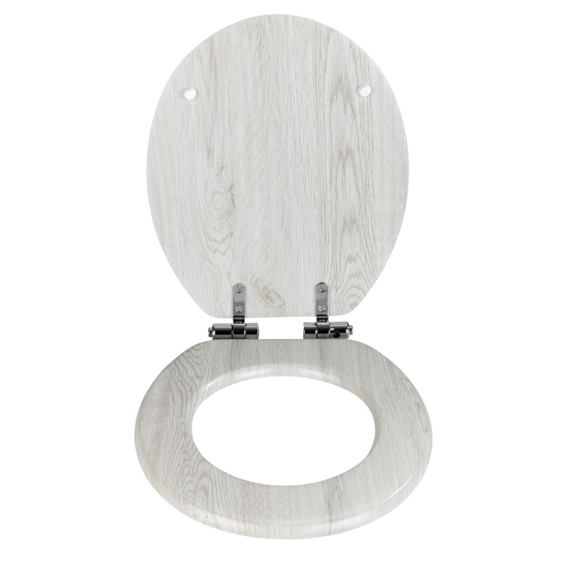 Abattant de toilette chêne gris WENKO