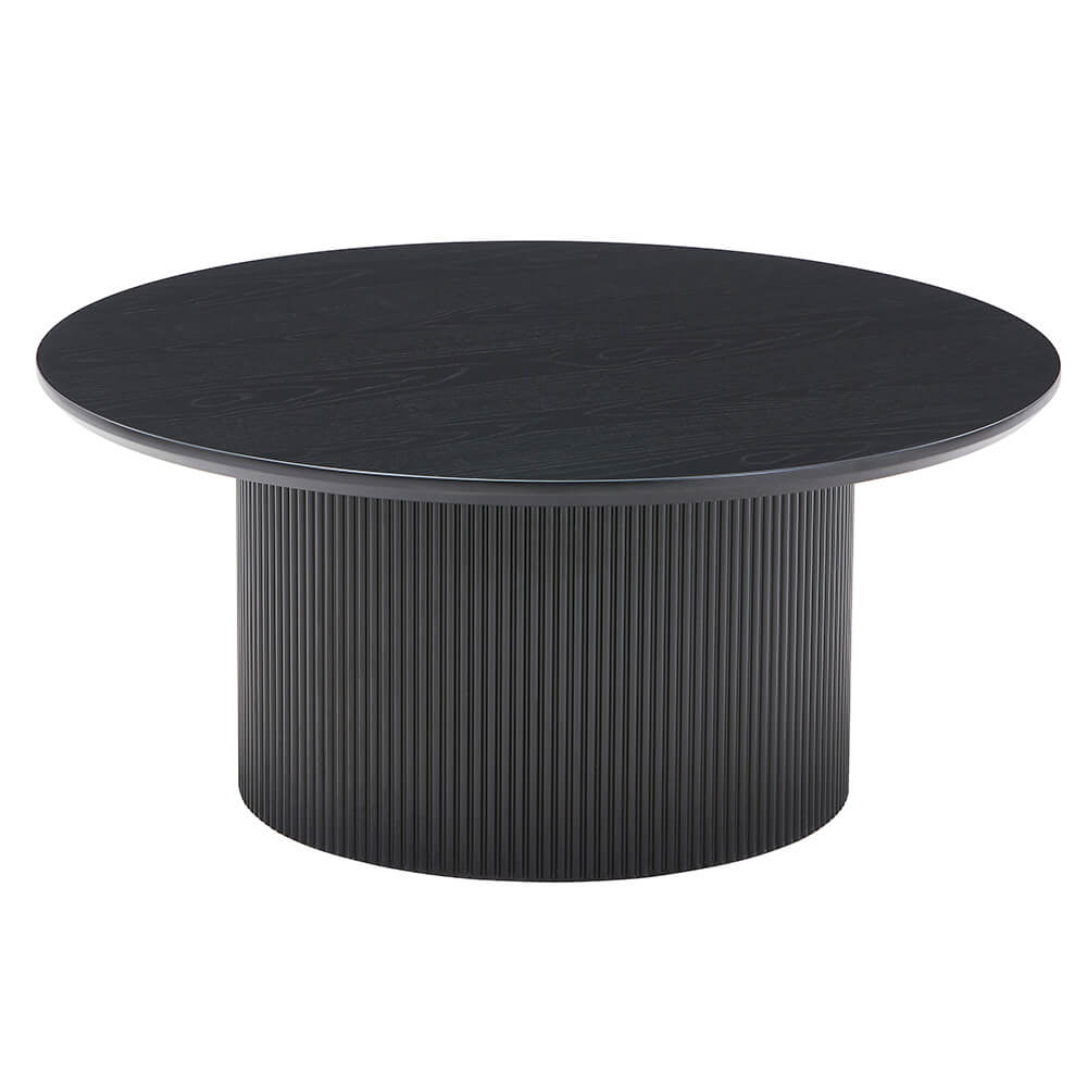 Salontafel rond ADELINA Dark Oak