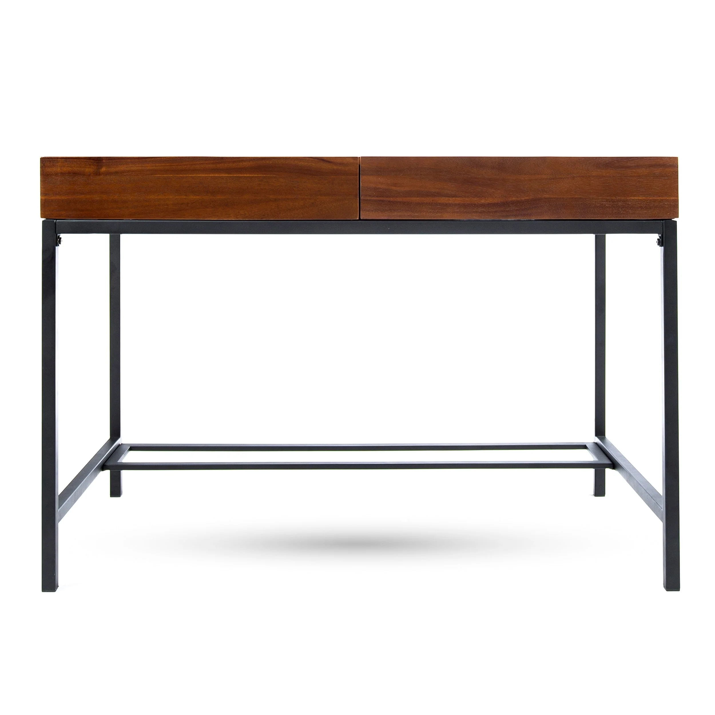 Ebany Industrial Acacia Wood Storage Desk by Christopher Knight Home