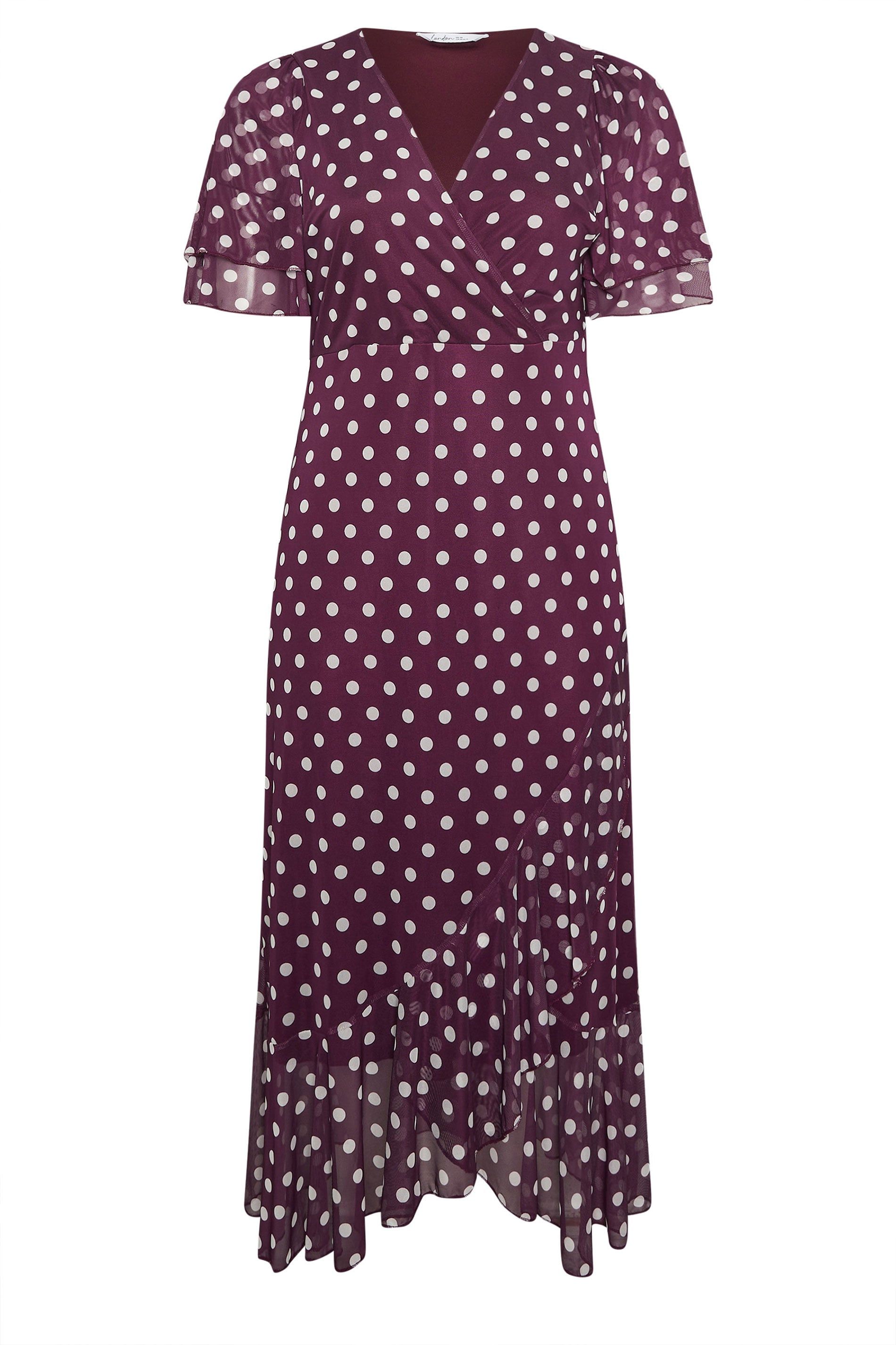 Yours Polka Dot Wrap Dress