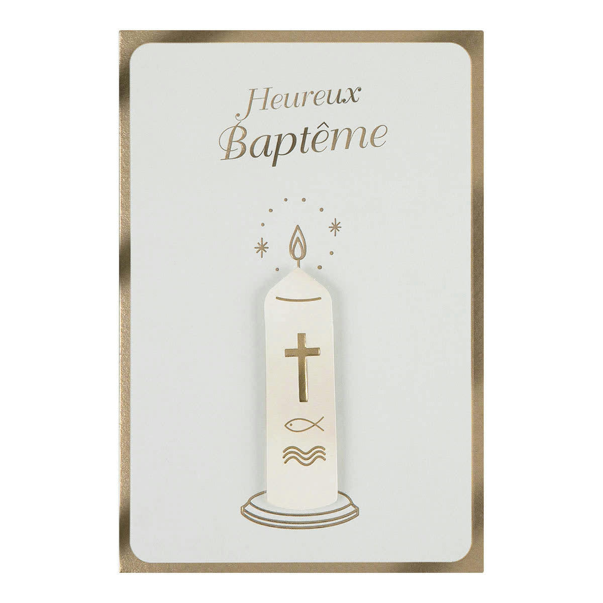 - Carte Baptême Bougie