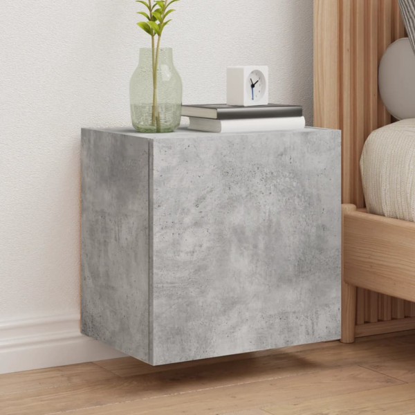 Ścienna szafka TV szarość betonu 40.5x30x40 cm