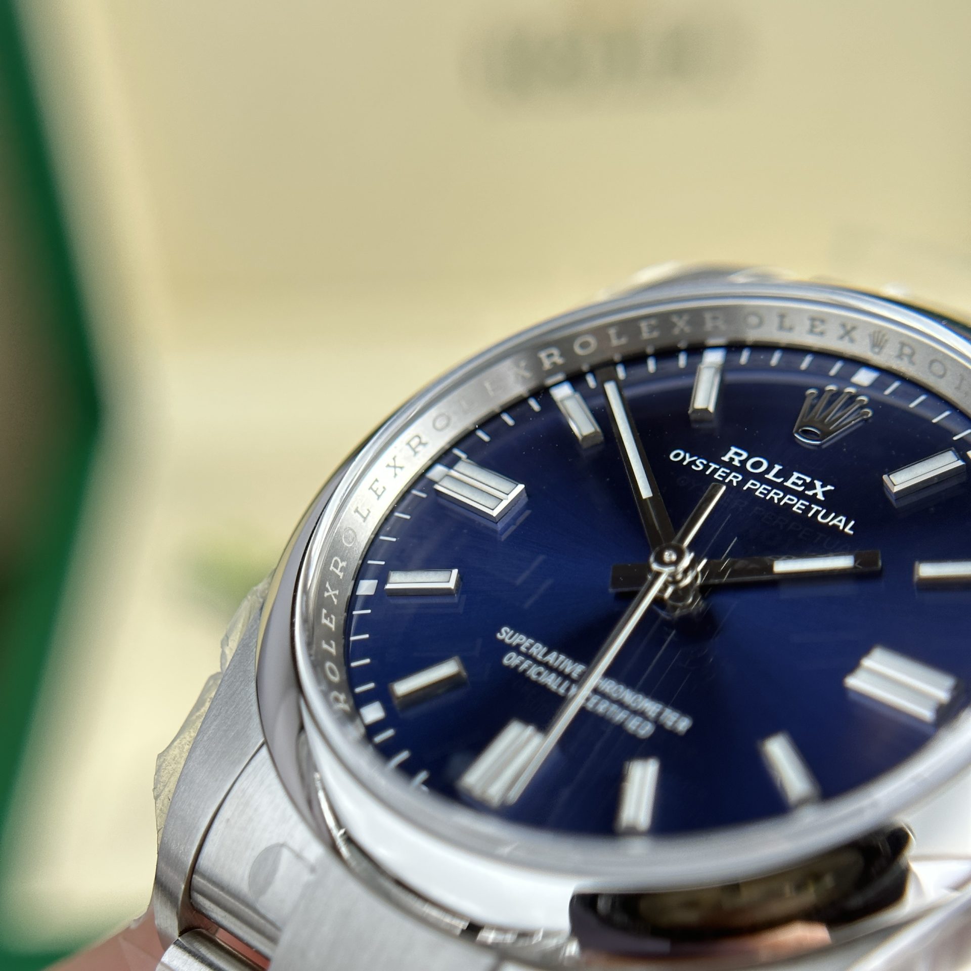 Rolex Oyster Perpetual 126000 904L Steel Blue Dial 36mm Oyster Super Clone
