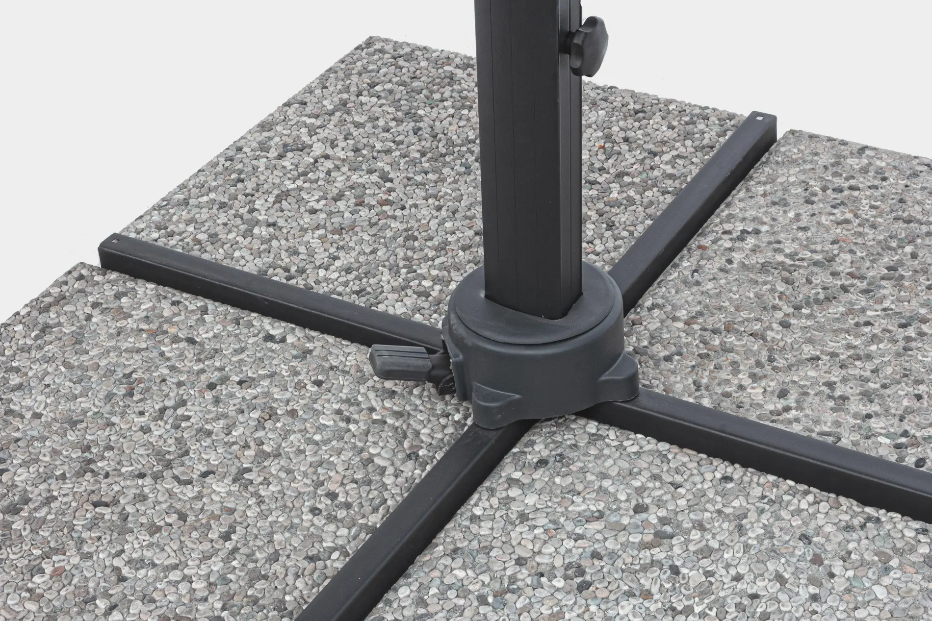 Bolzano Ibis Parasol ogrodowy 200×300 szary aluminium